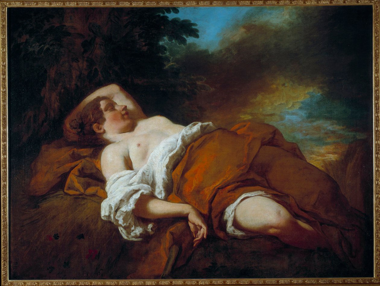 Uyuyan biçerdöver. Francois De Troy