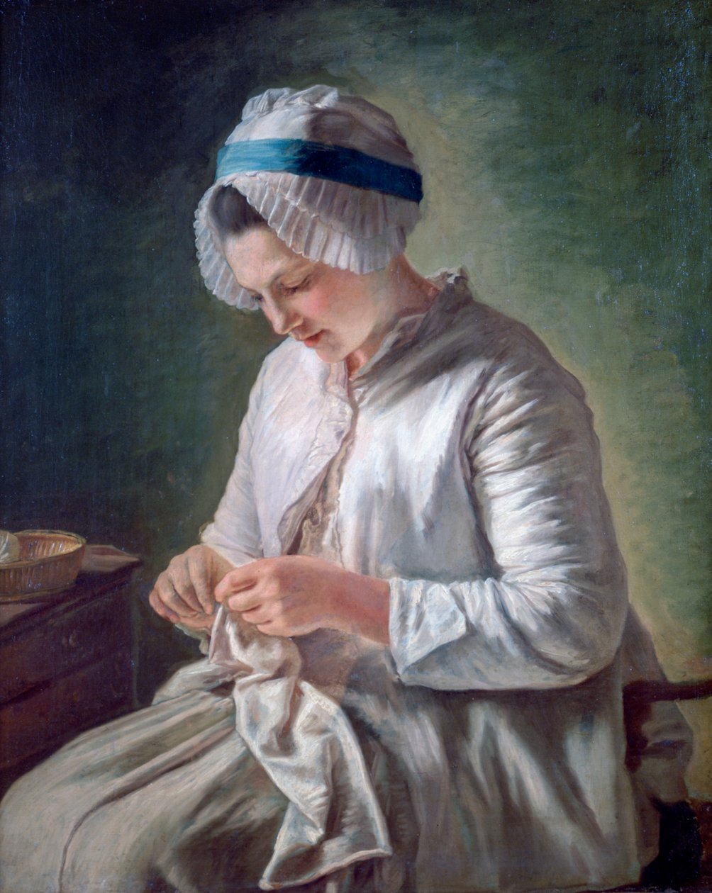 Genç Kadın İş Başında, c1725-1778 by Francoise Duparc