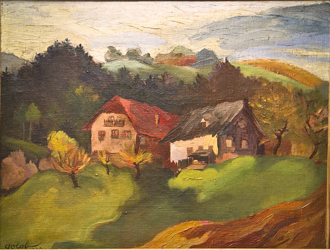 Ribnisko köyü by Franjo Golob