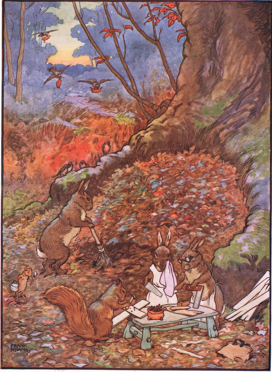 Bu güzel erkeğe gömülme yok ama Robin Redbreast onları sevgiyle yapraklarla kapladı, 1930