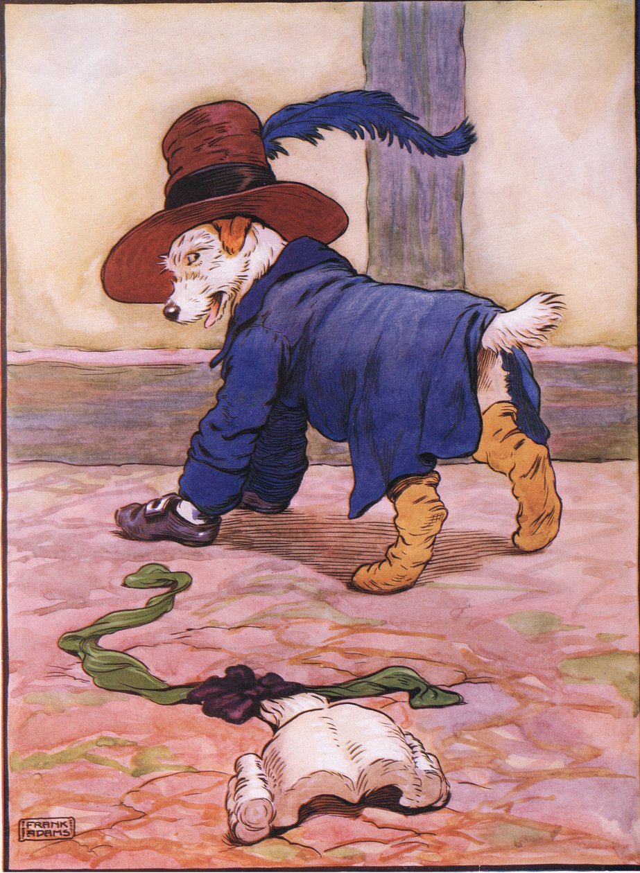 Çorap almaya gitti, ona biraz hortum almak için, geldiğinde, onun kıyafetlerini giymişti, 1930