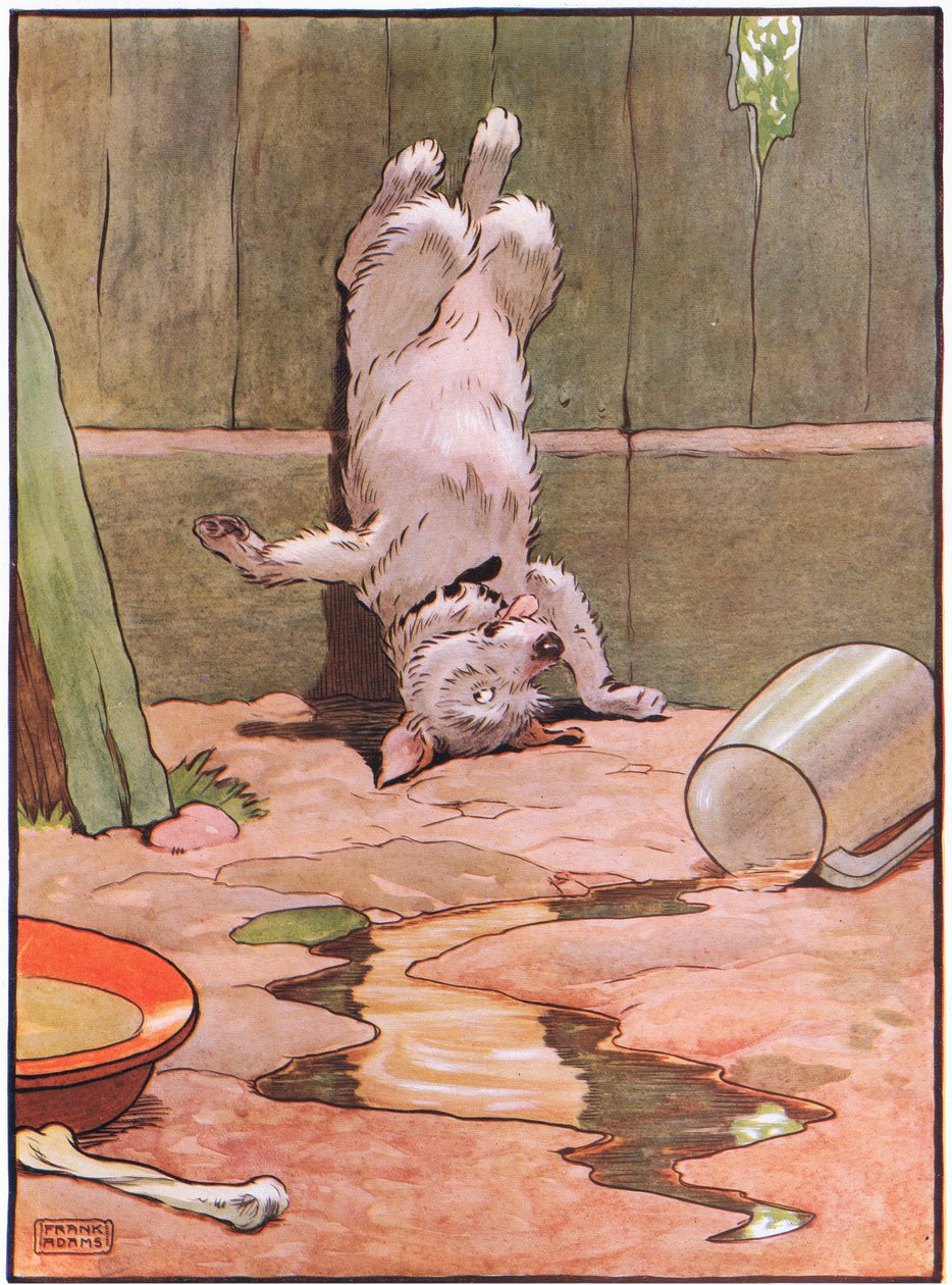 Köpek başının üstünde durdu, 1930
