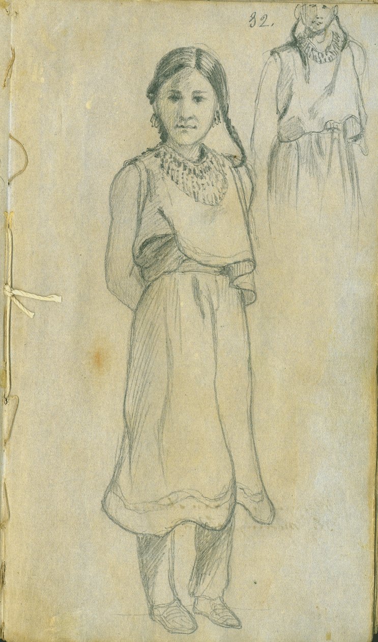 Kızılderili Kadın, 1851 by Frank Blackwell Mayer