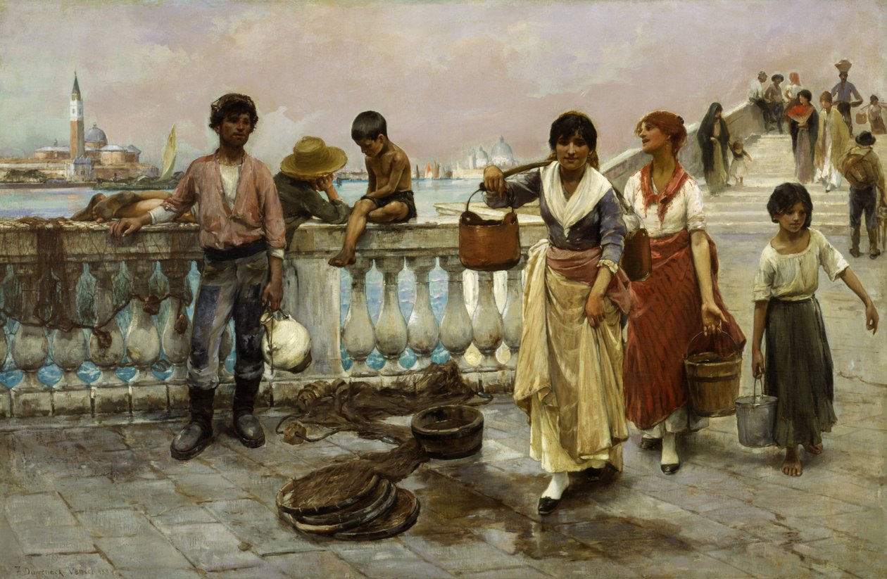 Su Taşıyıcıları, Venedik by Frank Duveneck