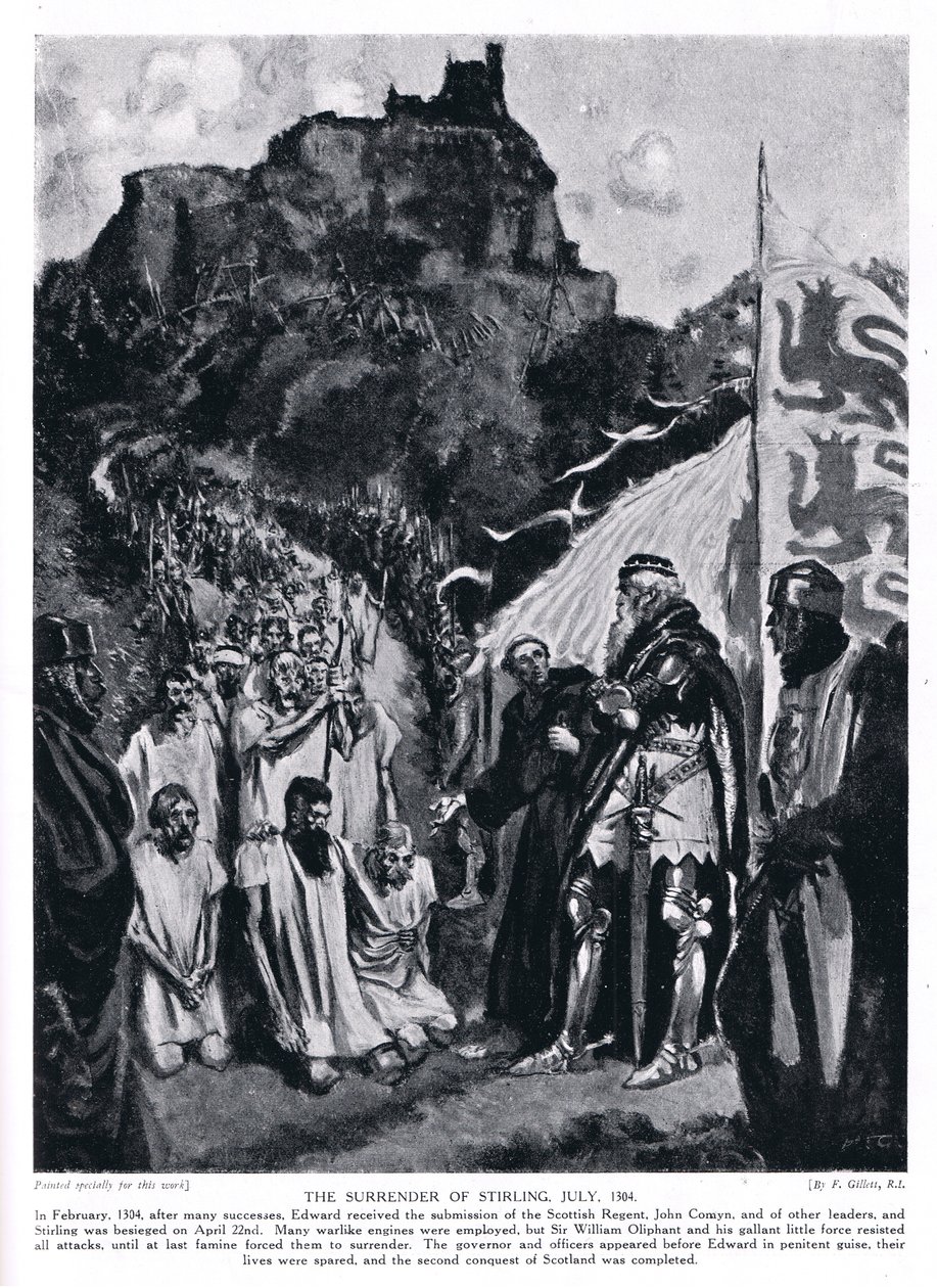 ಸ್ಟಿರ್ಲಿಂಗ್ ಕ್ಯಾಸಲ್‌ನ ಶರಣಾಗತಿ; ಜುಲೈ; AD1304, 1920 ರ ಟರ್ಕಿ by Frank Gillett