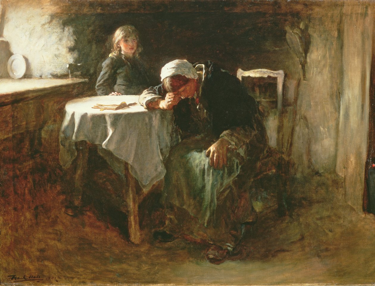 Umutsuzluk, 1881 by Frank Holl