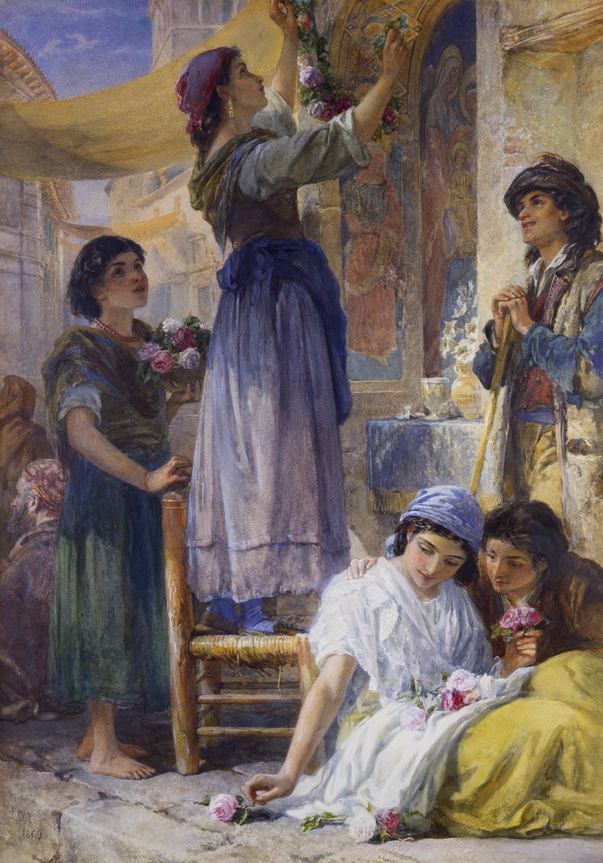 Festivale Hazırlık, 1869 by Frank William Warwick Topham