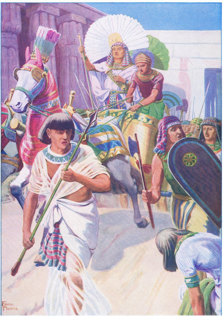 Joseph the cetvel, Thomas Nelson tarafından yayınlanan İncil Resimli Kitaptan, c.1950 by Frank Adams