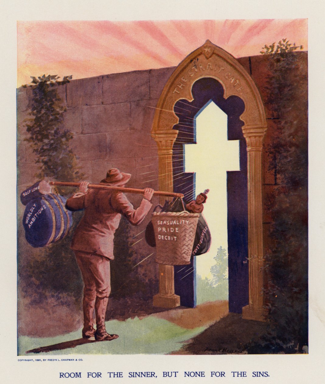 Boğaz Kapısı (renkli taş baskı) by Frank Beard