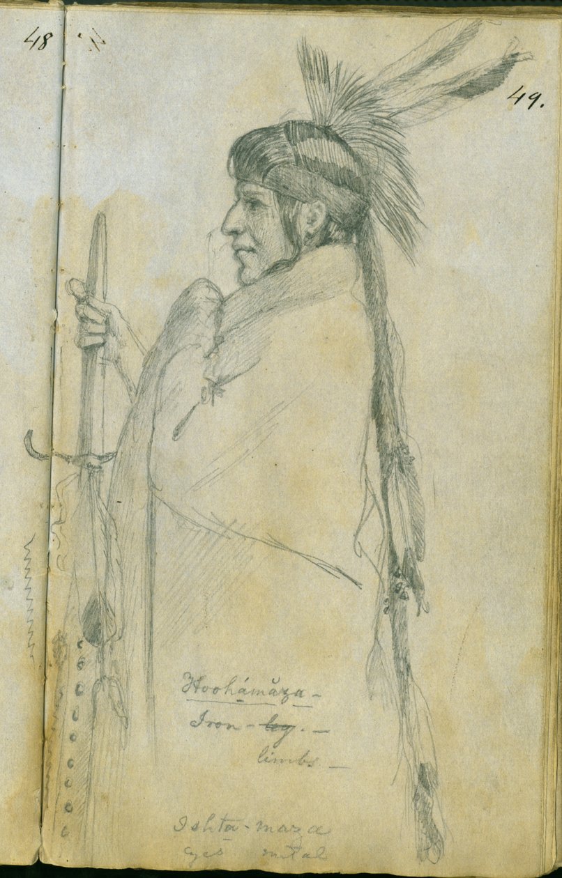 Hoohamaza veya Demir Bacak, 1851 by Frank Blackwell Mayer