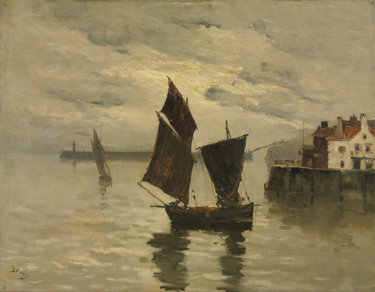 Liman Sahnesi, tarihsiz. by Frank Boggs