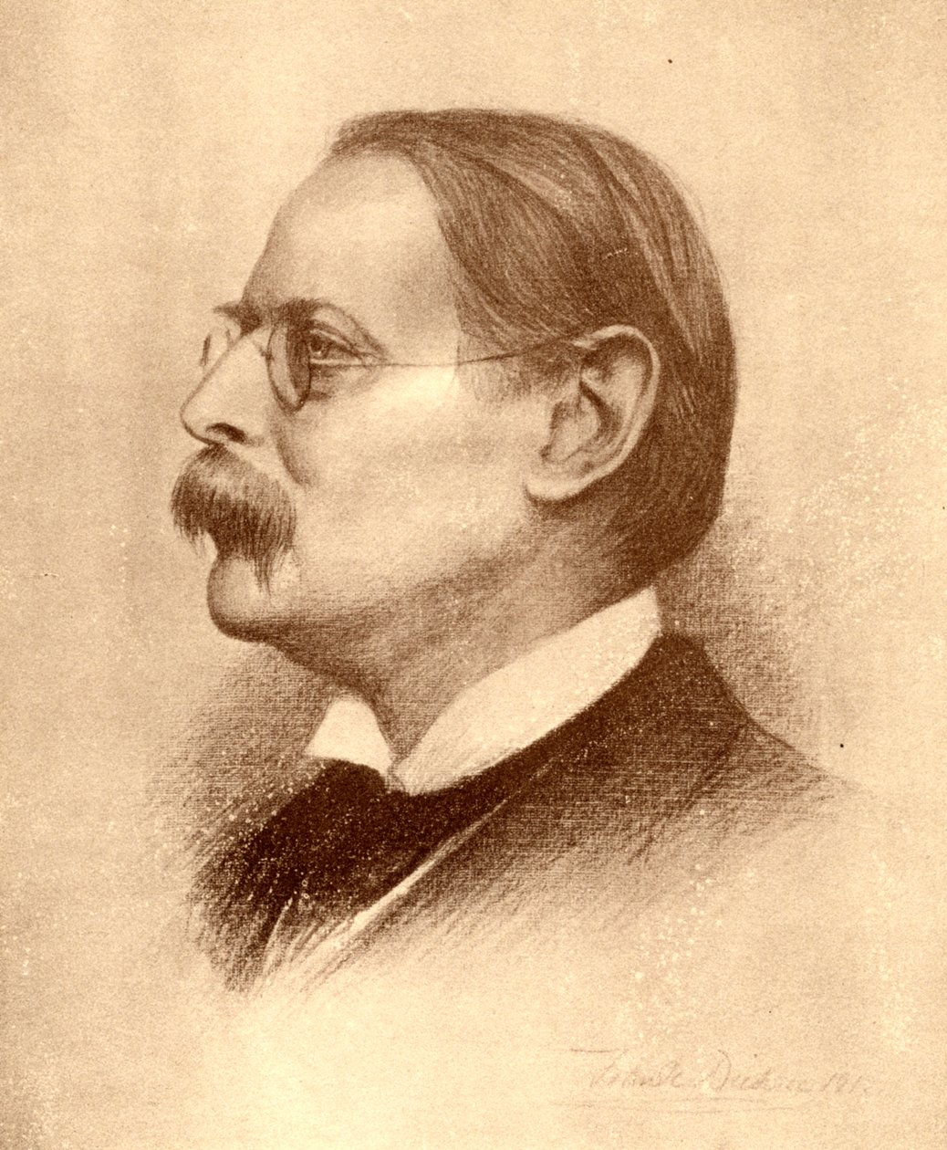 Edmund William Gosse, İngiliz şair, yazar ve eleştirmen, 1913. by Frank Dicksee