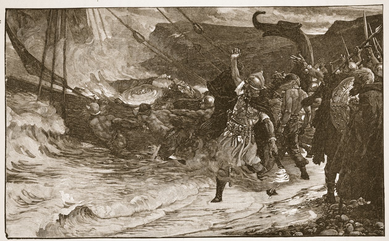 Bir Viking Cenazesi, H.D.M.