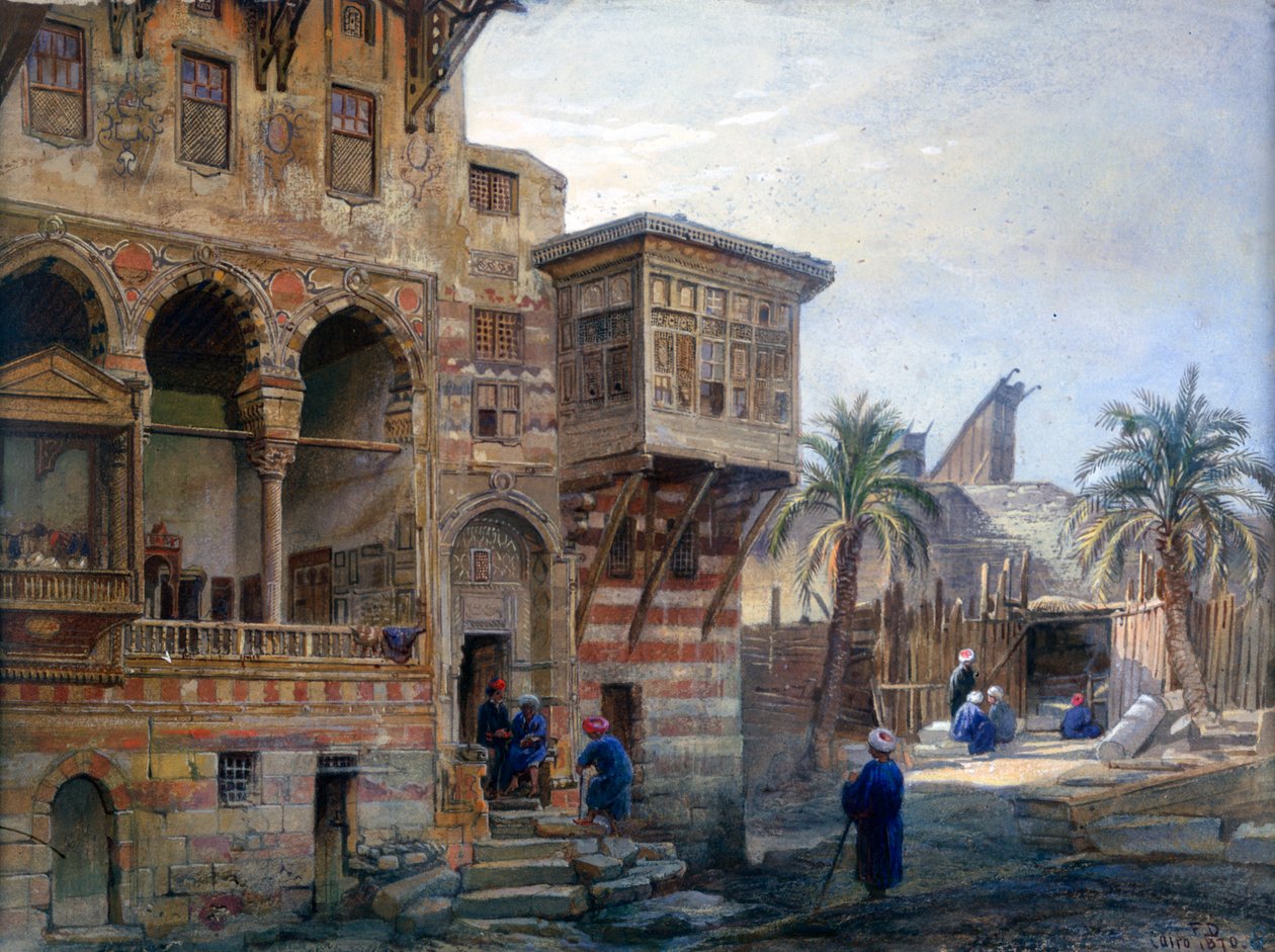 Memluk Radnau Bey Evi, Kahire, 1870 by Frank Dillon