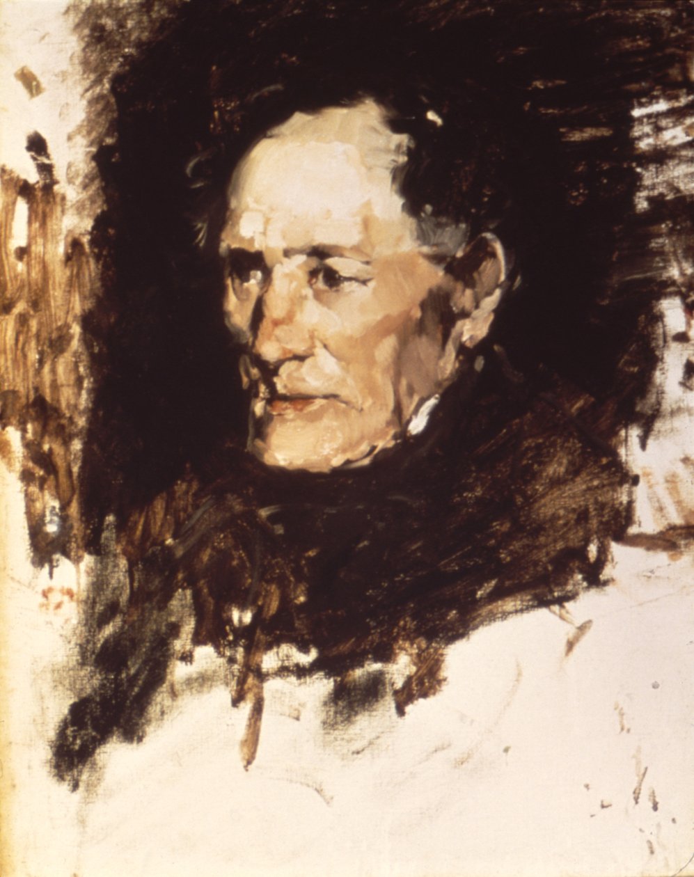 Yaşlı Bir Adamın Başkanı, ca. 1877-1879. by Frank Duveneck