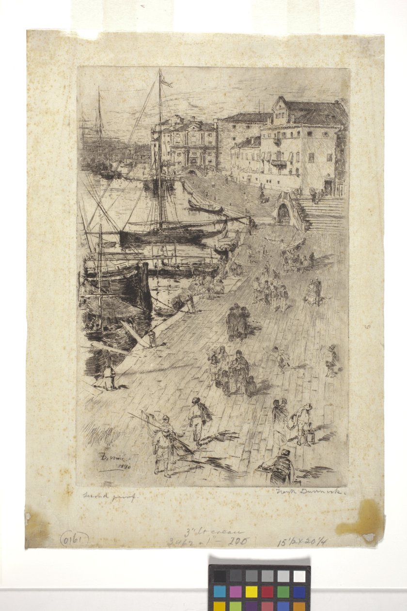 Riva Schiavoni No.2 (mürekkep) by Frank Duveneck