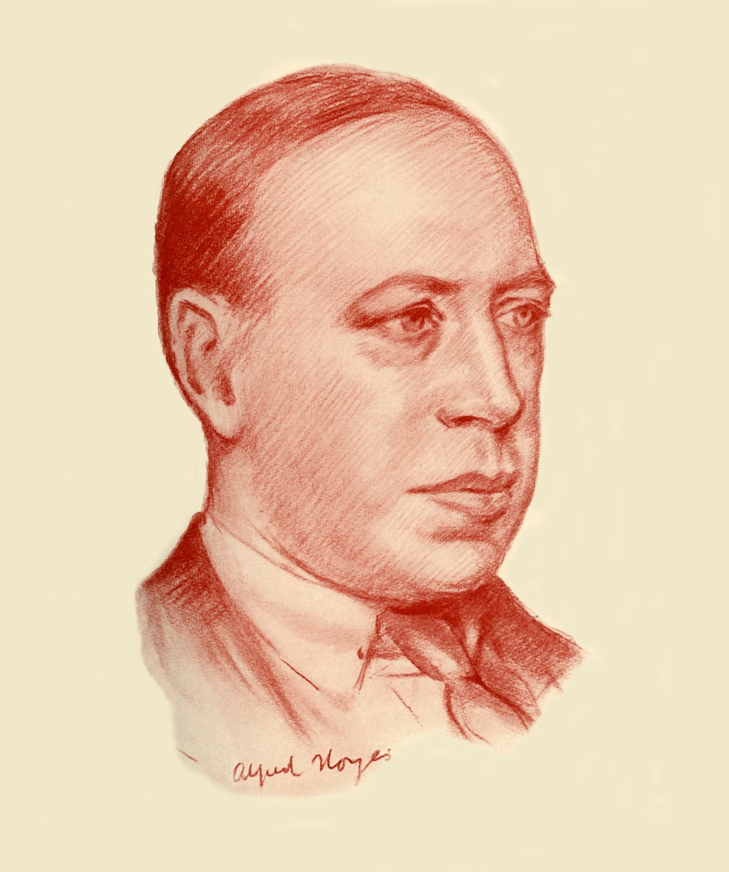 "Alfred Noyes", 1928. by Frank E Slater