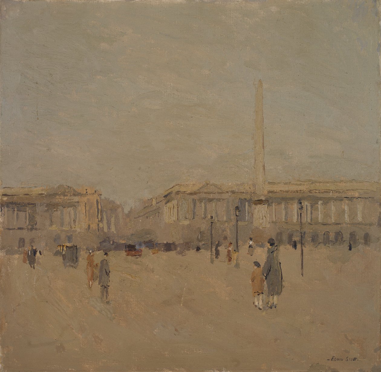 Place de la Concorde no. II, n.d. by Frank Edwin Scott
