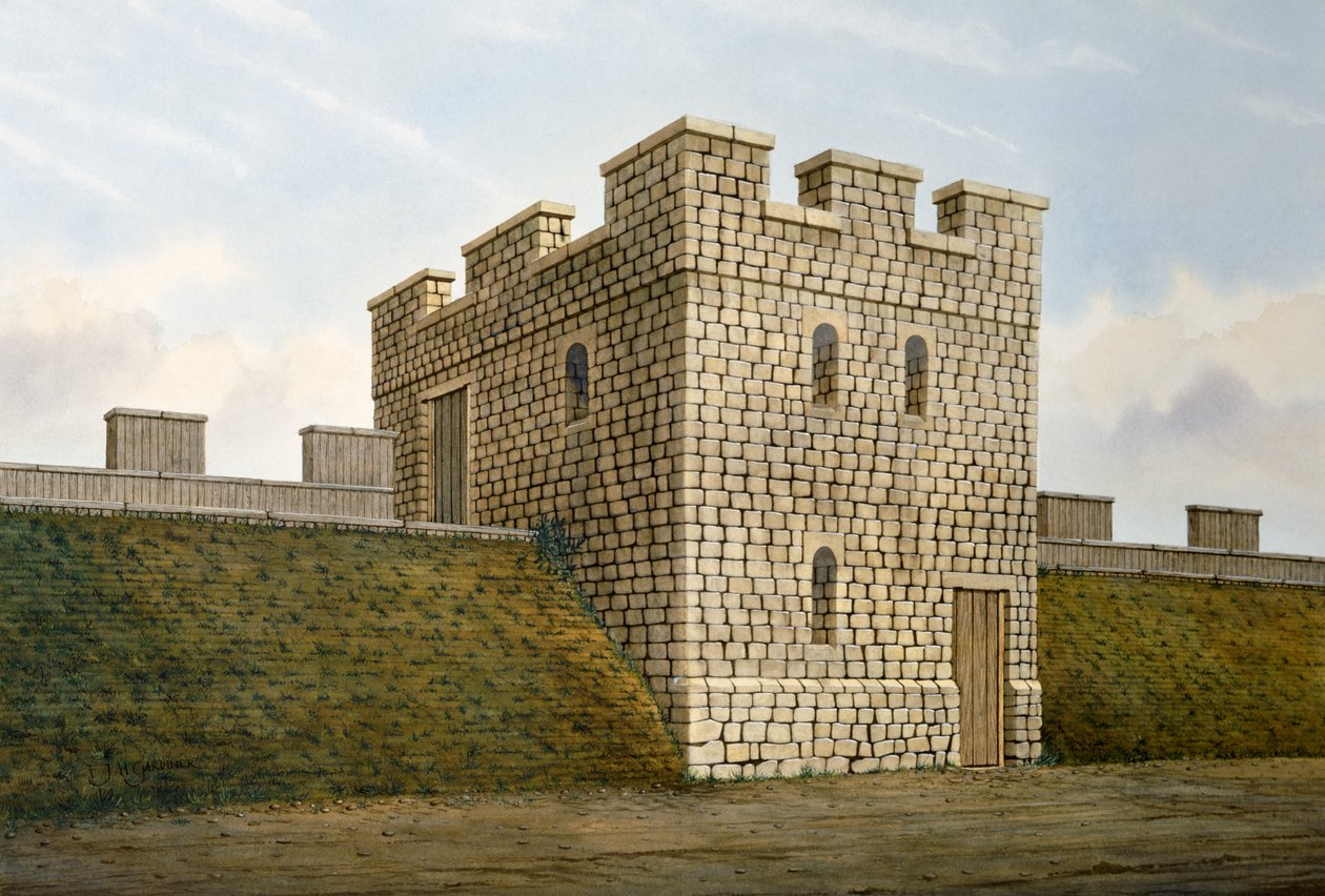 Hadrian Duvarı: Banks East Taret, 2. yüzyıl, 1990-2010 dolayları by Frank Gardiner