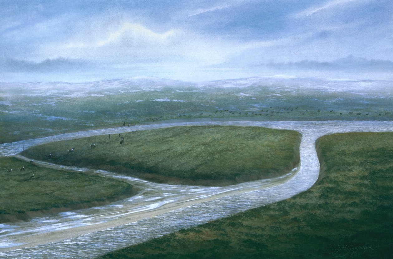 Colne Nehri Vadisi, Güney İngiltere, MÖ 8000 by Frank Gardiner