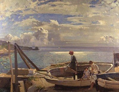 Lamorna Koyu - Tatilin Son Günü by Frank Gascoigne Heath