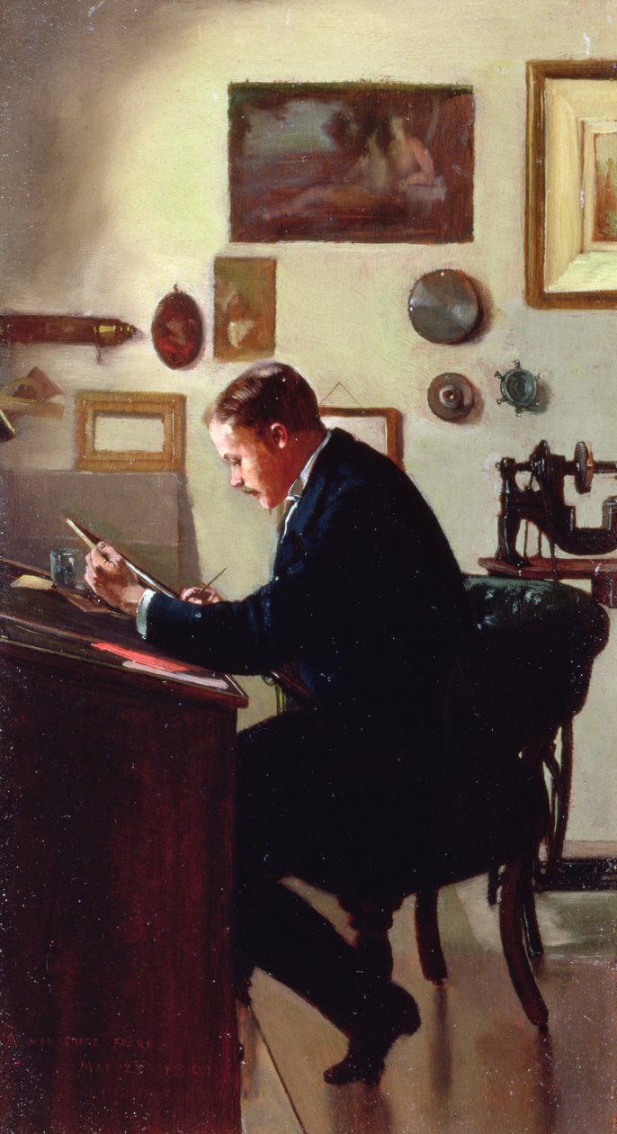 Otoportre, 1891 by Frank Hobden
