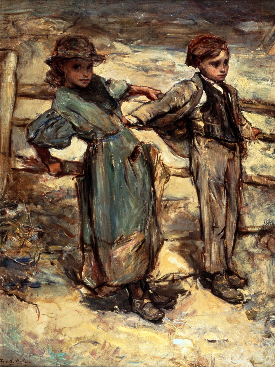 Denizin Çocukları (tuval üzerine yağlı boya) by Frank Holl