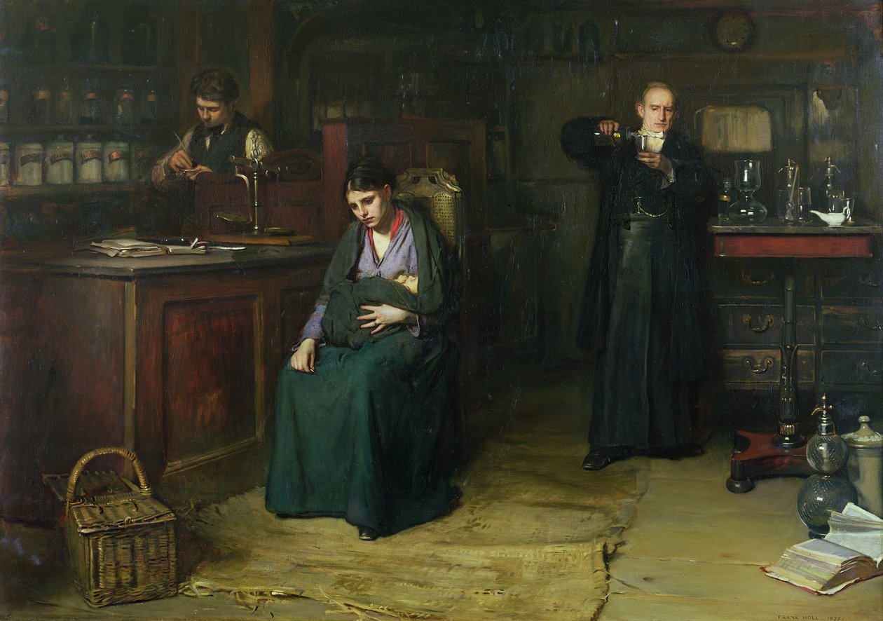 Şüpheli Umut, 1875 (petrol) by Frank Holl