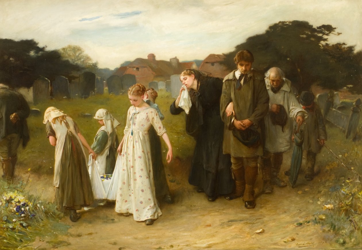 İlk Doğumu, Horsham Churchyard by Frank Holl