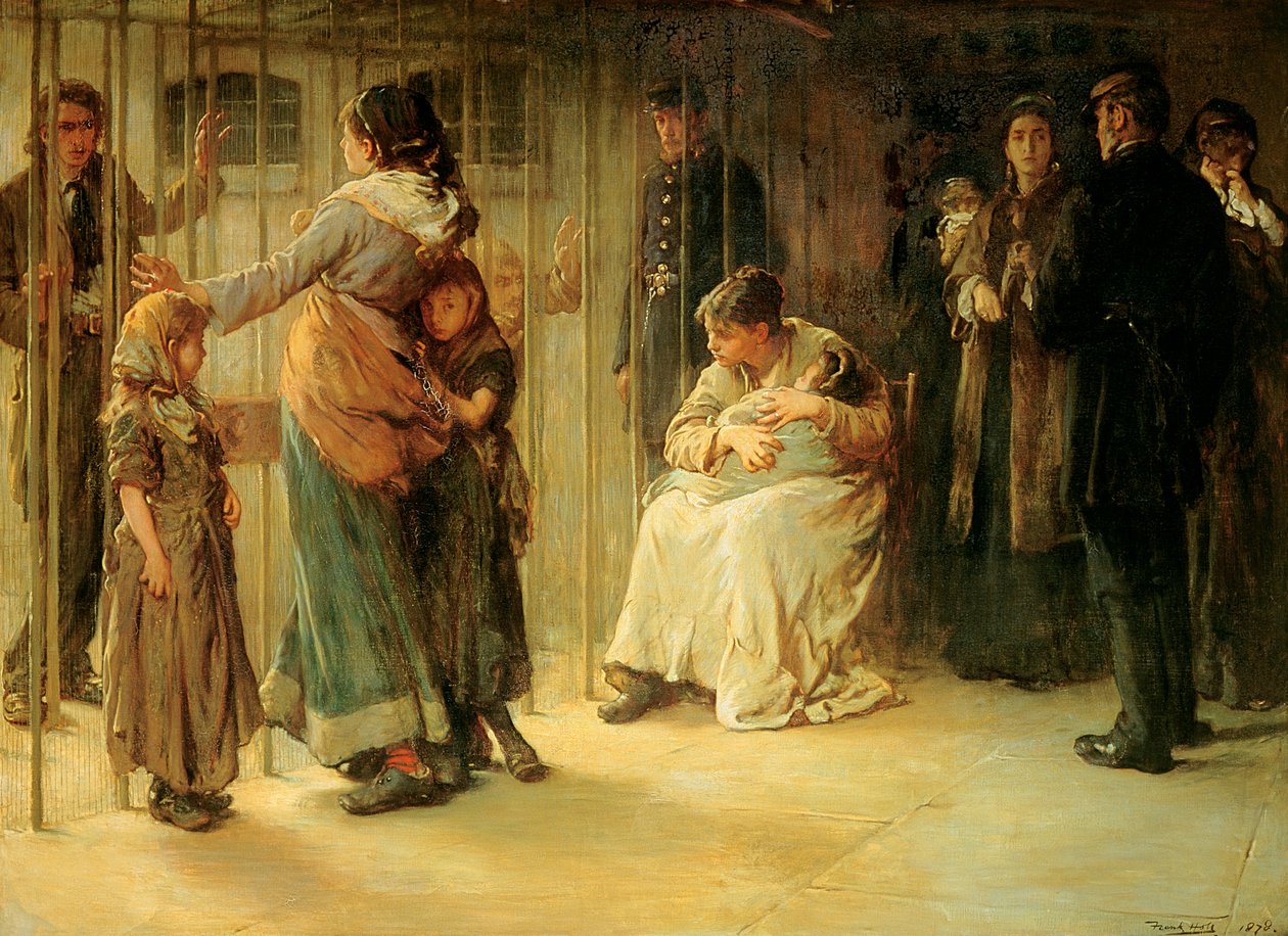 Newgate: Duruşmaya Adandı, 1878 by Frank Holl