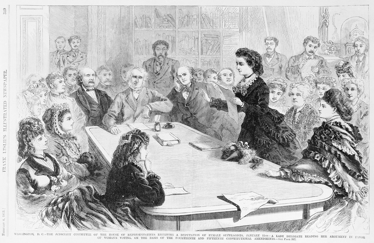 Washington D.C. Yargı Komitesi..., Frank Leslies Illustrated Gazetesinden, 1871 by Frank Leslie