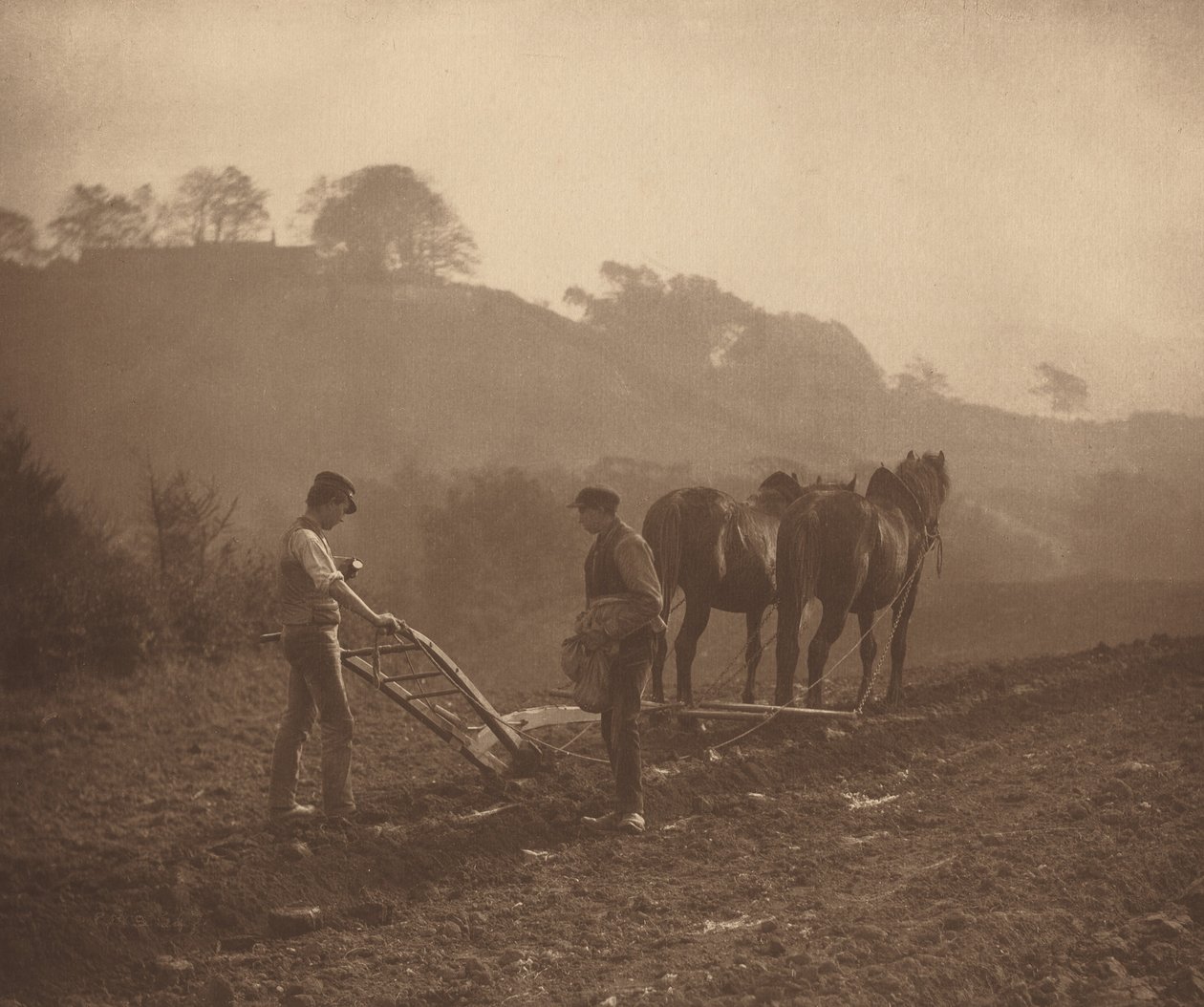 Akşam yemeği, ç. 1890. by Frank Meadow. Sutcliffe