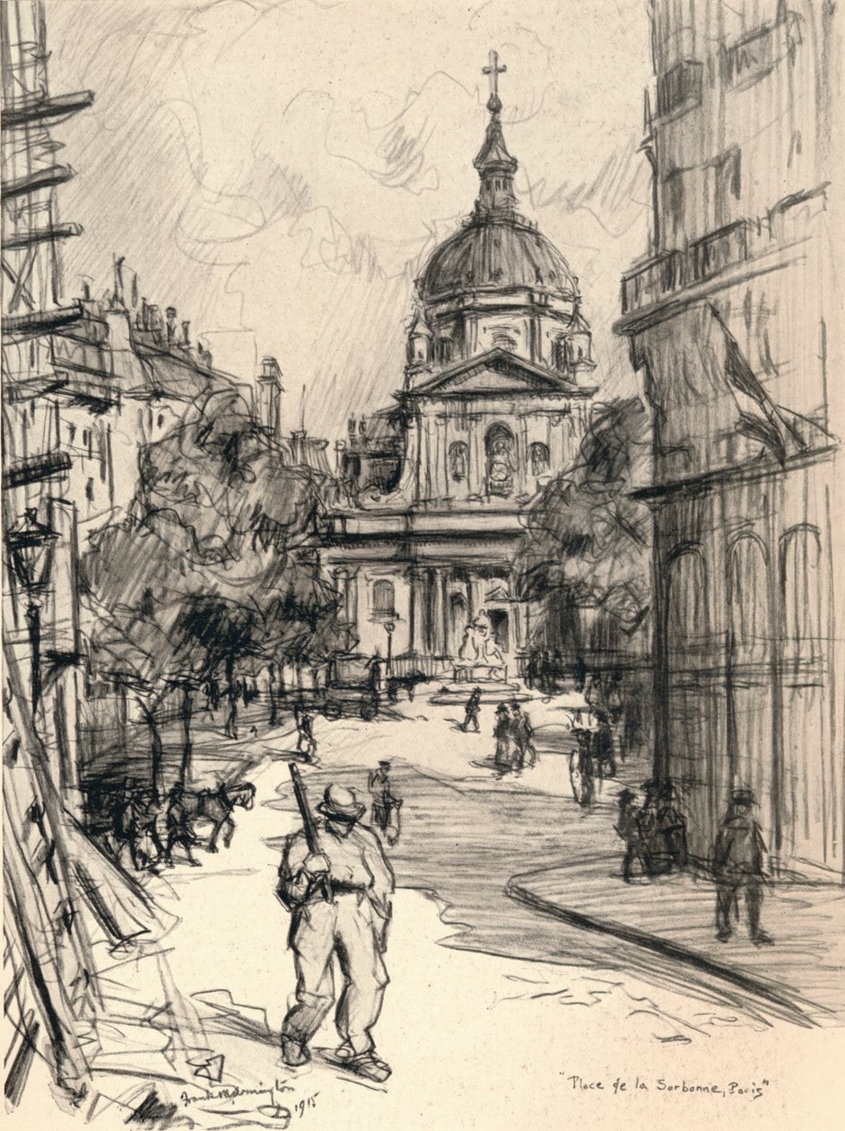 Sorbonne Meydanı, 1915 by Frank Milton Armington