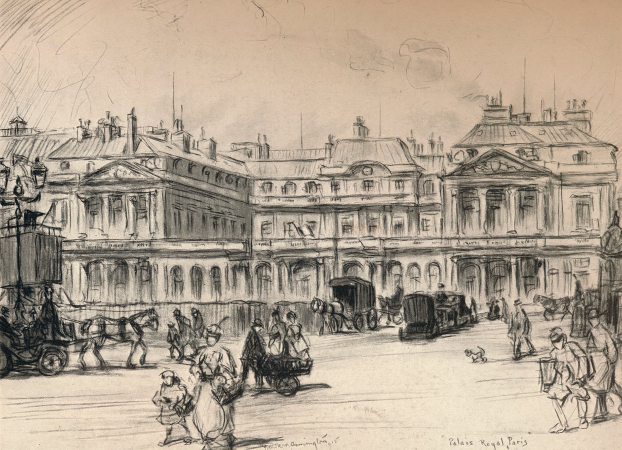 Palais-Royal, 1915 by Frank Milton Armington