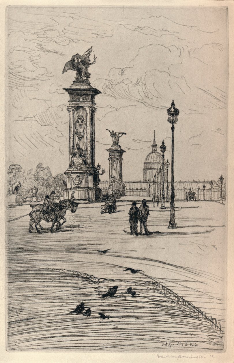 Pont Alexandre III, 1915 by Frank Milton Armington
