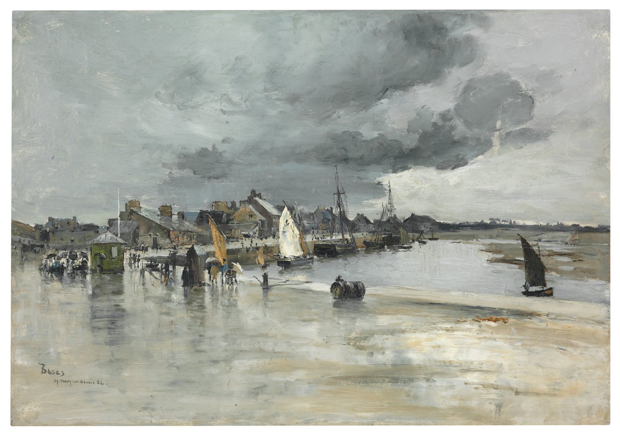 St. Vaast Limanı, Lahey, 1882 by Frank Myers Boggs