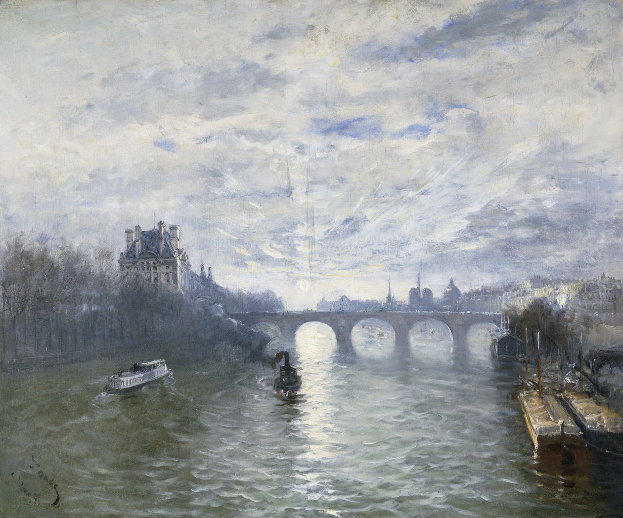 Seine Nehri üzerindeki Paris Royale, 1895 by Frank Myers Boggs