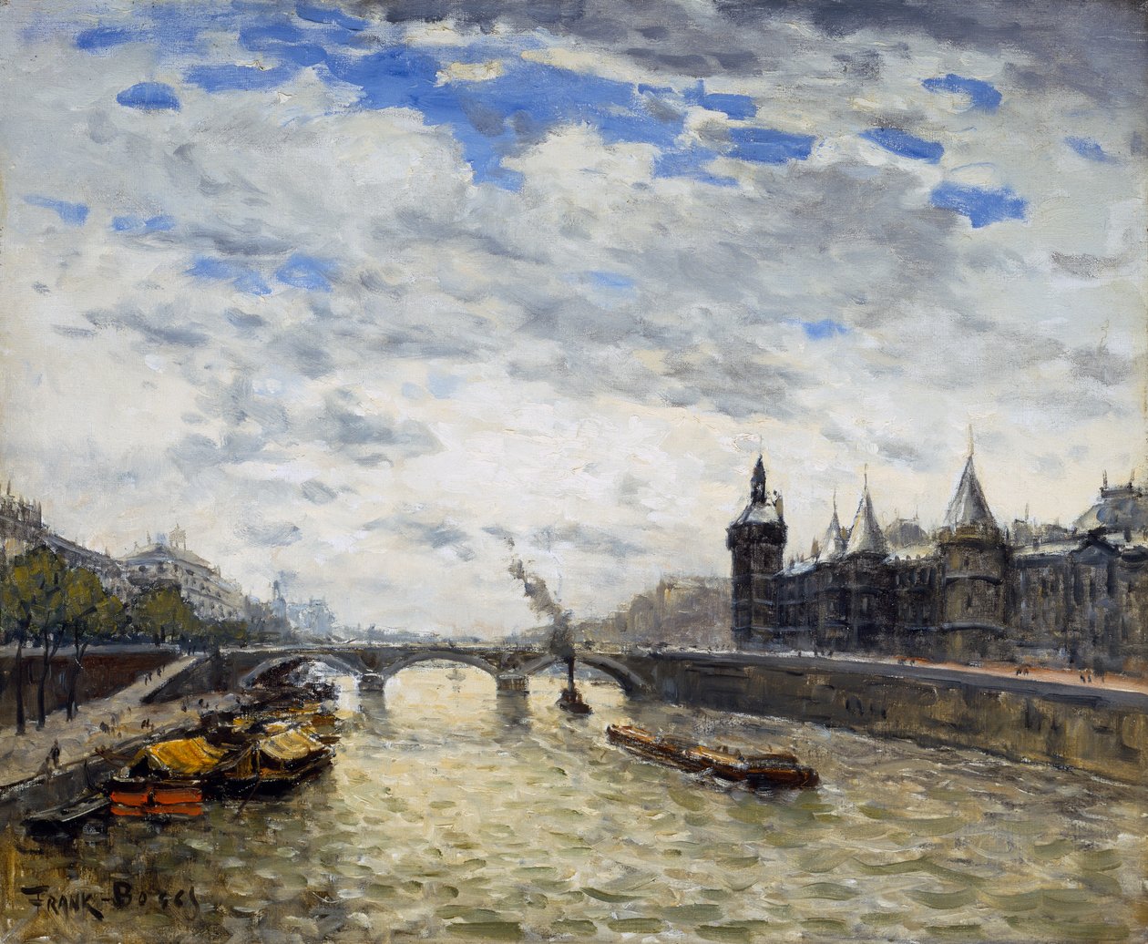 Seine, Paris (tuval üzerine yağlı boya) by Frank Myers Boggs