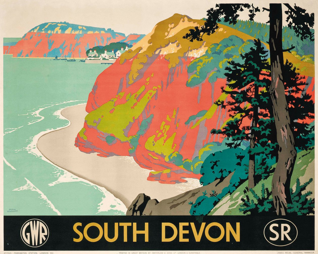 Güney Devon reklam afişi by Frank Newbould