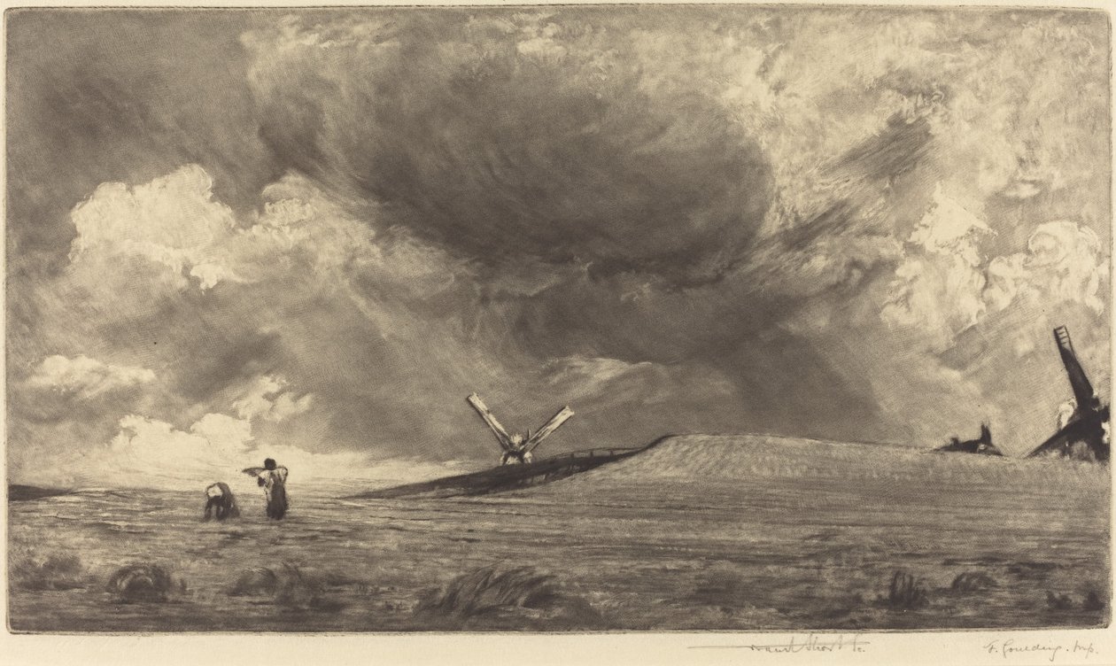 Bir Sussex Düştü, 1898. by Frank Short