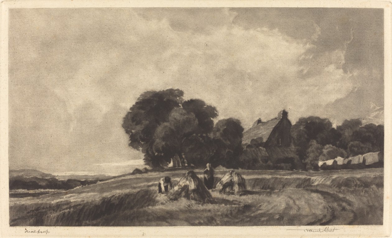 Kulübe ve Biçerdöverler, 1907. by Frank Short