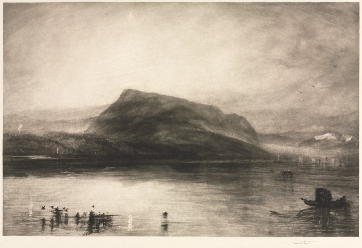 Şafakta Rigi Dağı by Frank Short