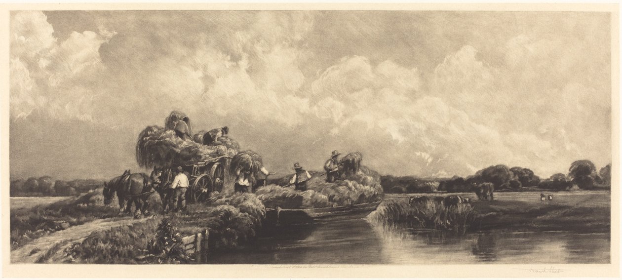 Bir Roma Kanalı by Frank Short, after Peter De Wint