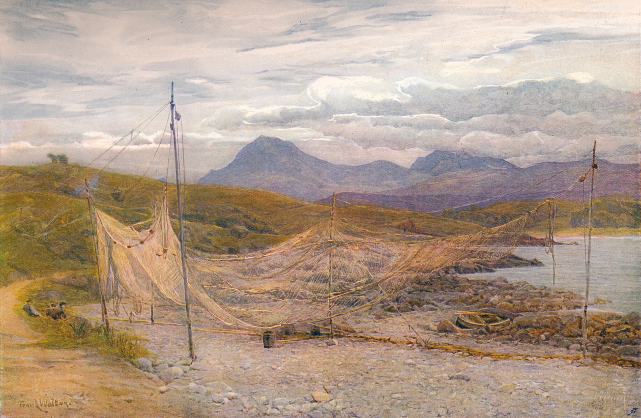 Somon Ağları, Gairloch, Ross-Shire, 1860-1906, 1906. by Frank Walton