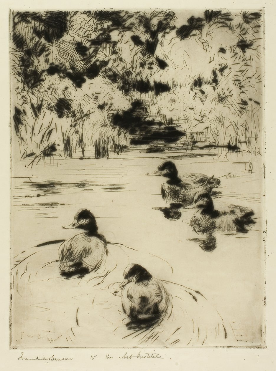 Küçük mavi kuşlar by Frank Weston Benson