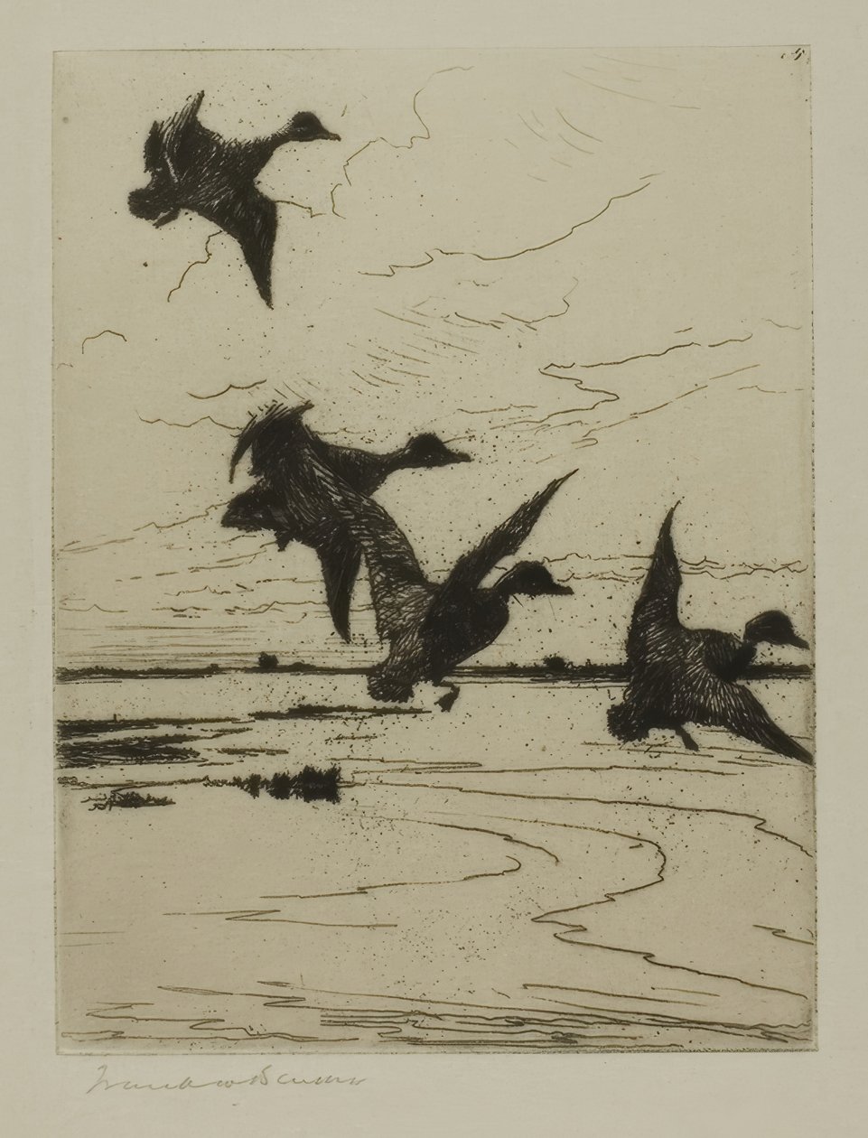 ya iniş by Frank Weston Benson
