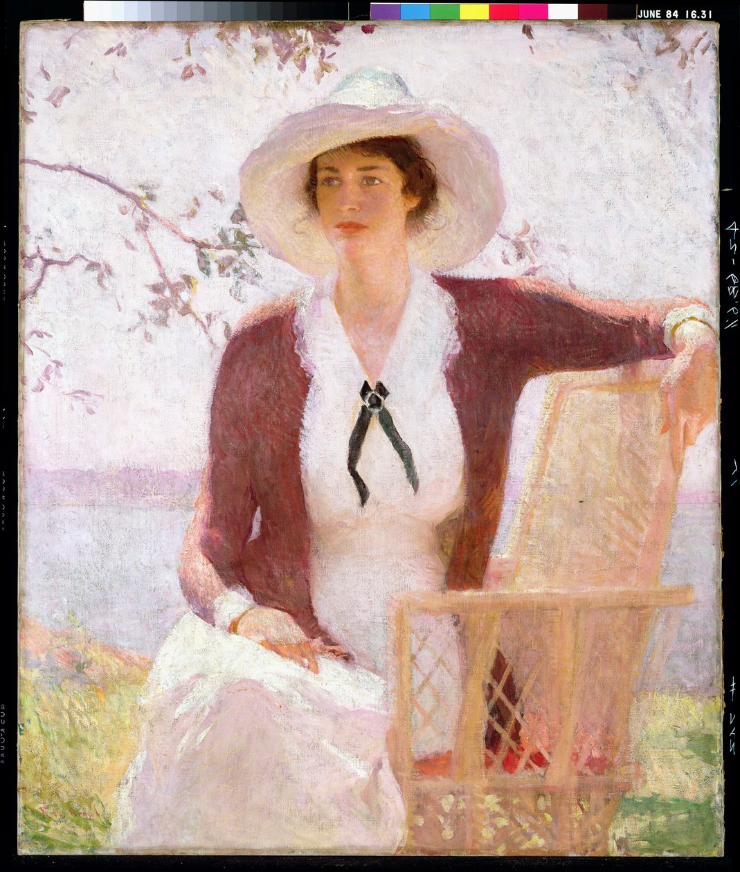 Kızım Elisabeth, c.1914 (tuval üzerine yağlı boya) by Frank Weston Benson