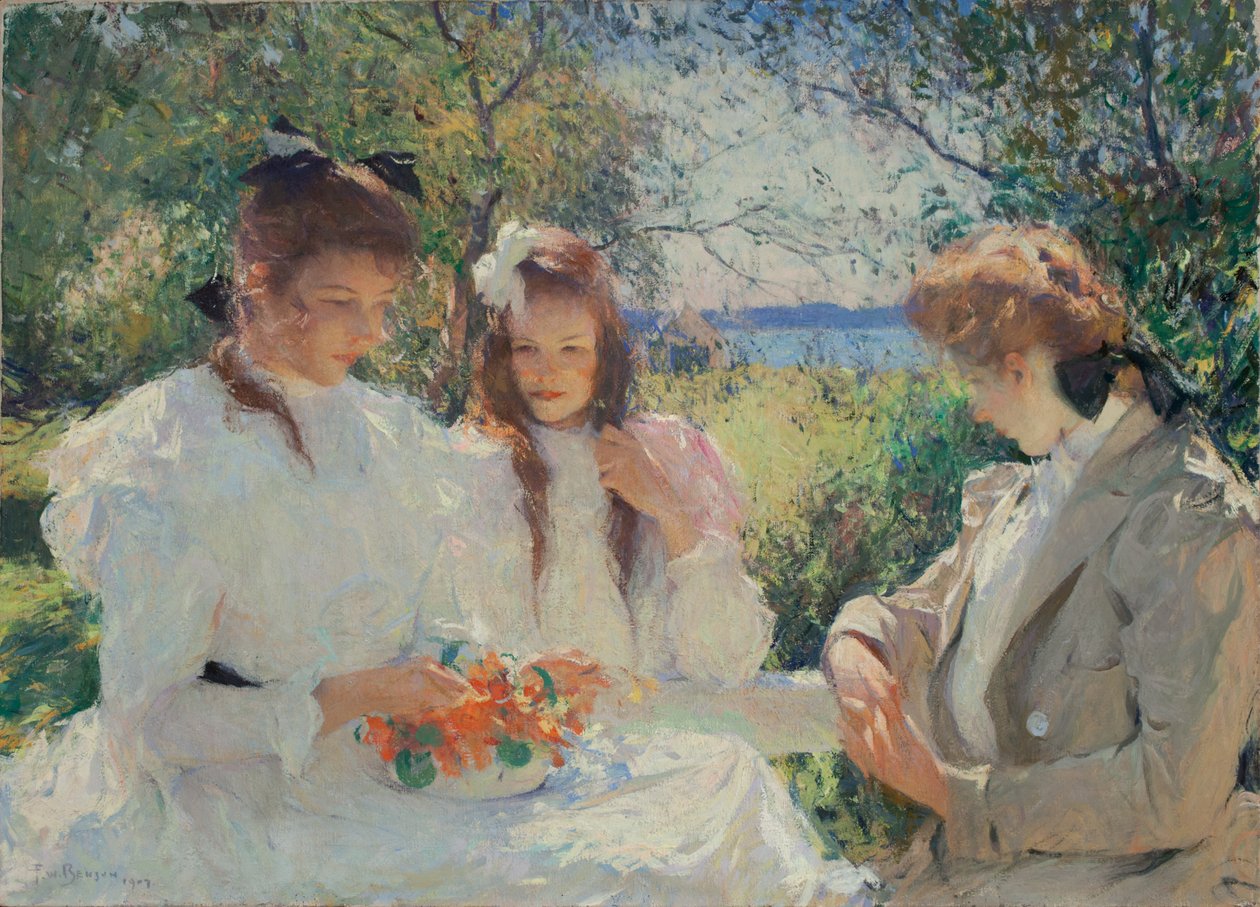Kızlarımın Portresi by Frank Weston Benson