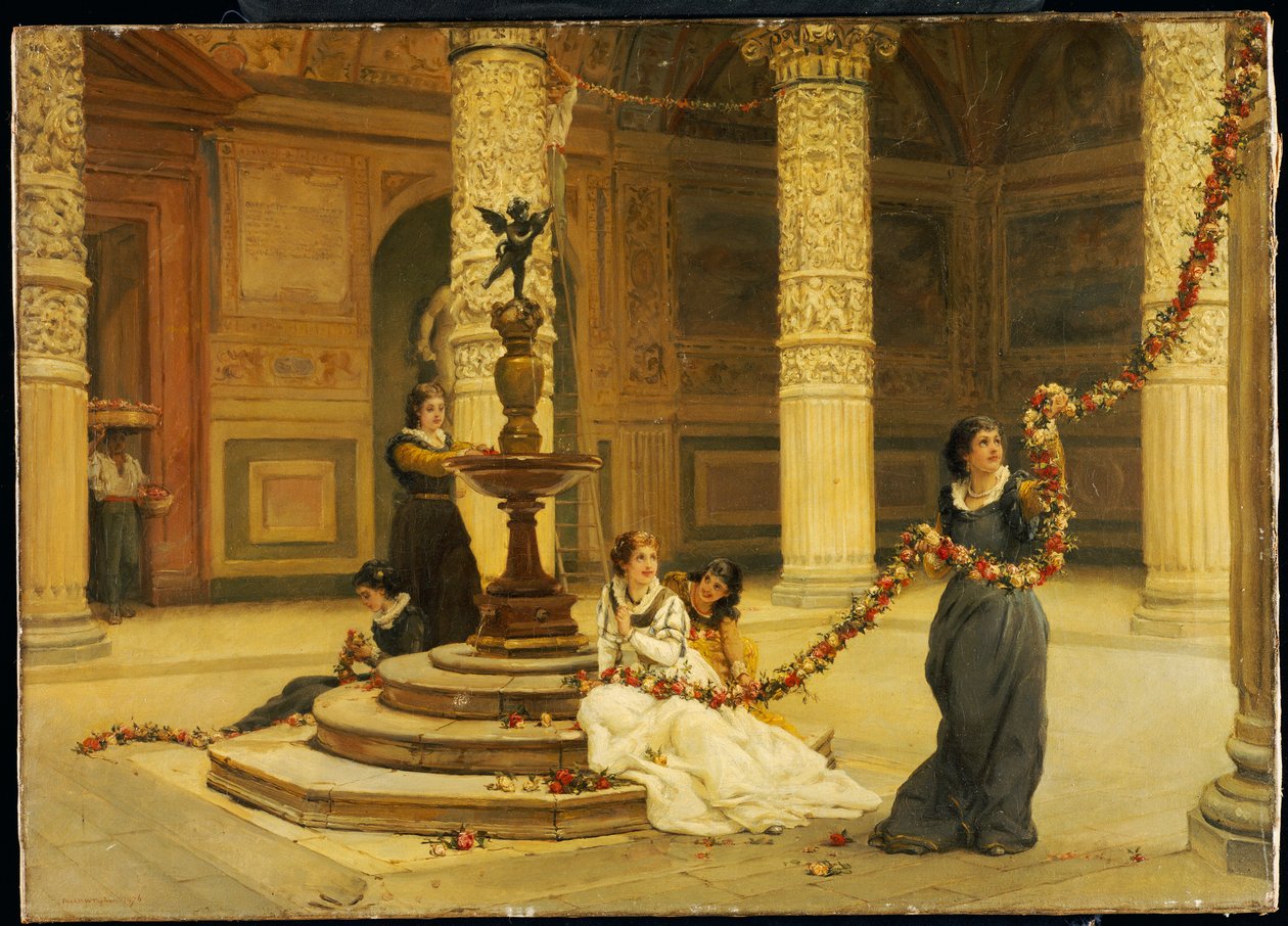 Festival Sabahı - Orta İtalya, 1876 by Frank William Warwick Topham