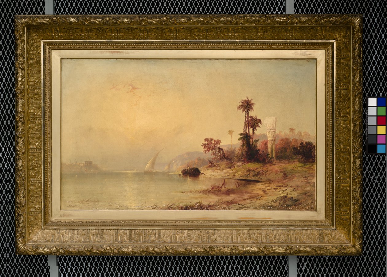 Philae Tapınağı (tuval üzerine yağlıboya) by Franklin D. Briscoe